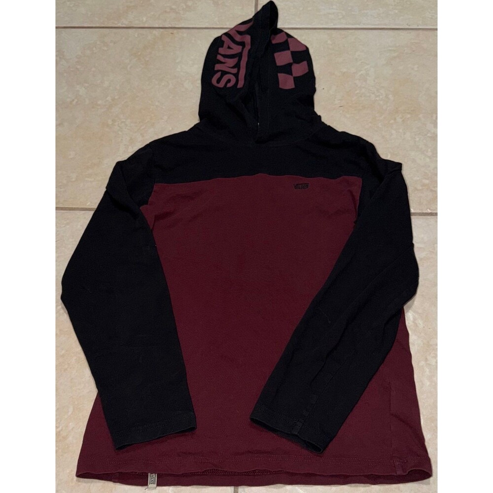 Vans Off The Wall Boys Red and Black Pullover
